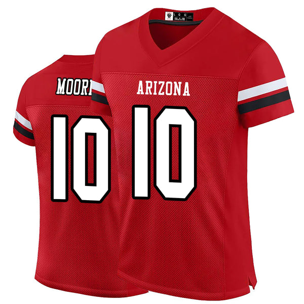 Kopkoc Arizona Red 10 M Football Stitched Jerseys