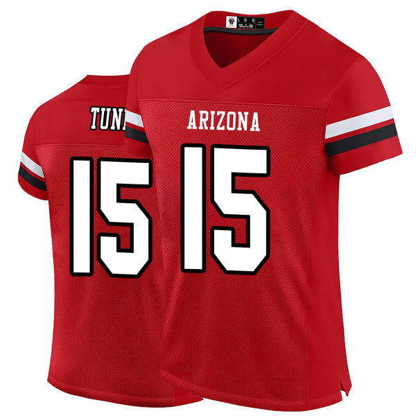 Kopkoc Arizona Red 15 T Football Stitched Jerseys