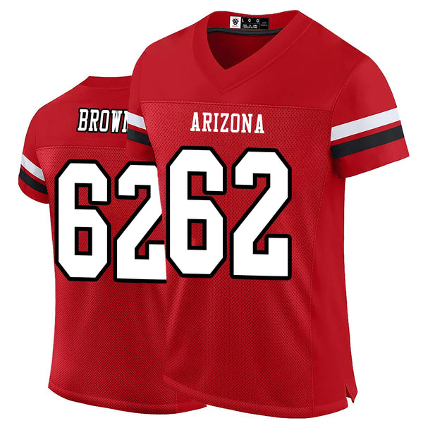 Kopkoc Arizona Red 62 B Football Stitched Jerseys