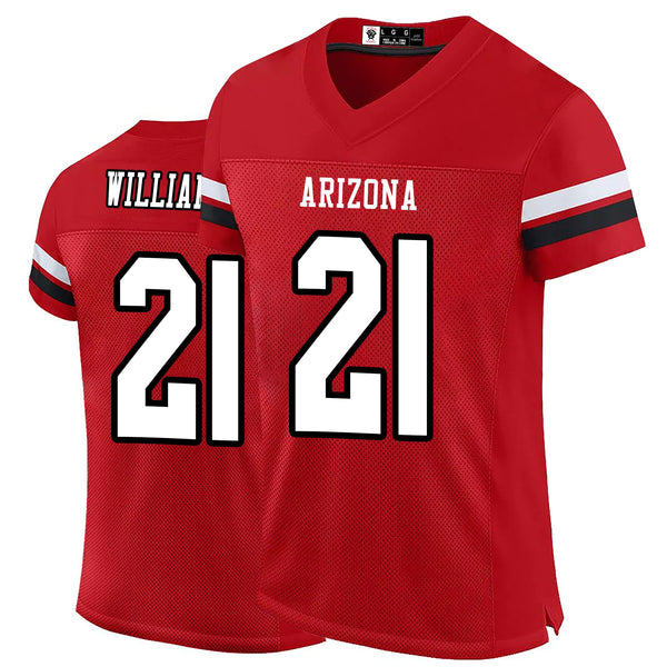 Kopkoc Arizona Red 21 W Football Stitched Jerseys