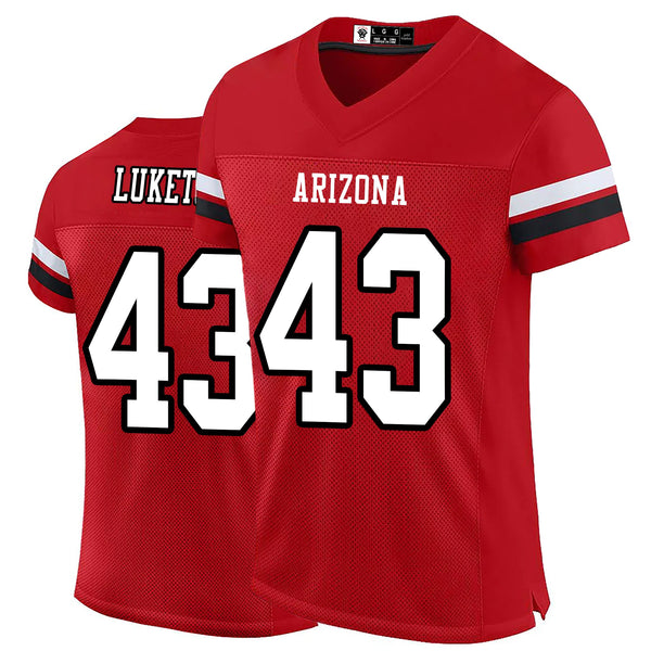 Kopkoc Arizona Red 43 L Football Stitched Jerseys