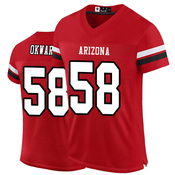 Kopkoc Arizona Red 58 O Football Stitched Jerseys