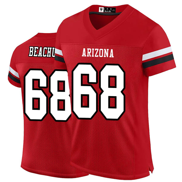 Kopkoc Arizona Red 68 B Football Stitched Jerseys