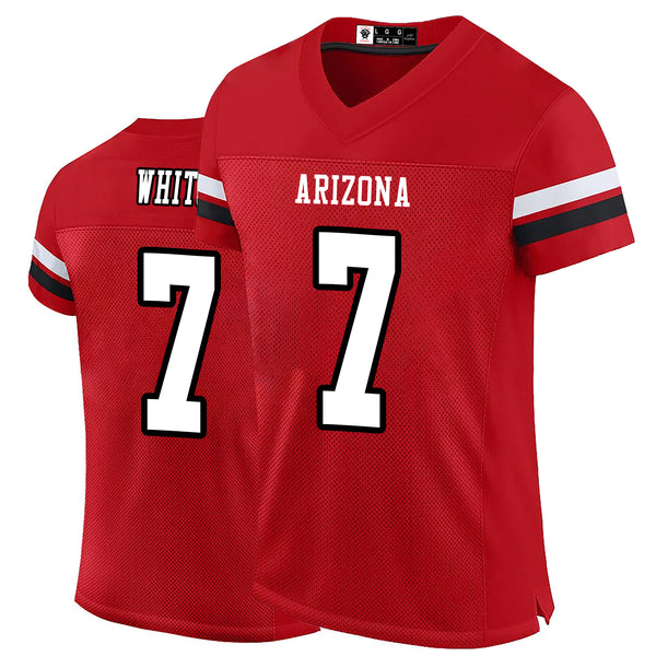 Kopkoc Arizona Red 7 W Football Stitched Jerseys