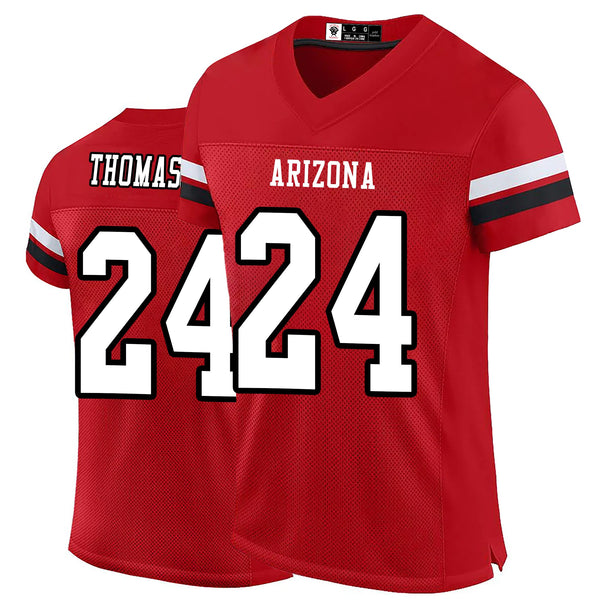 Kopkoc Arizona Red 24 Thomas V Football Stitched Jerseys