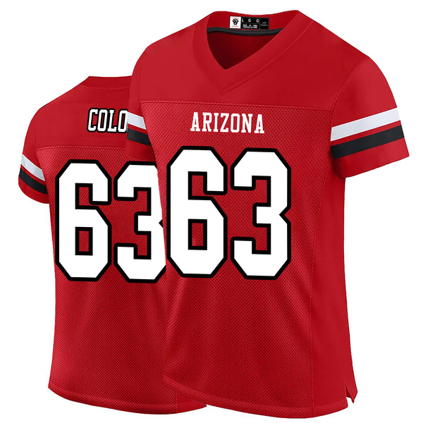 Kopkoc Arizona Red 63 C Football Stitched Jerseys