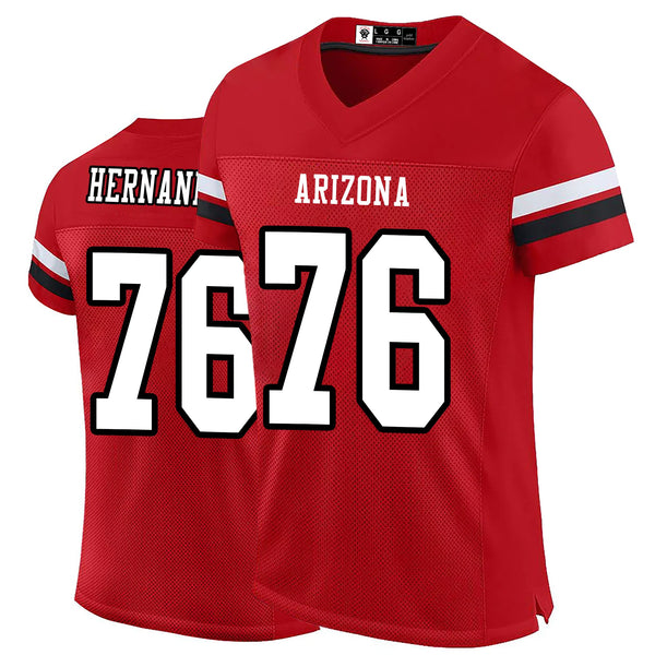 Kopkoc Arizona Red 76 H Football Stitched Jerseys