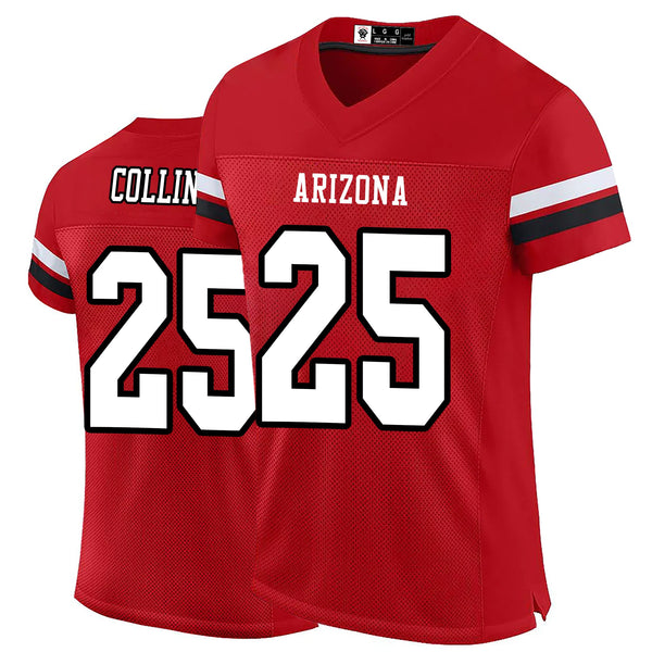 Kopkoc Arizona Red 25 C Football Stitched Jerseys