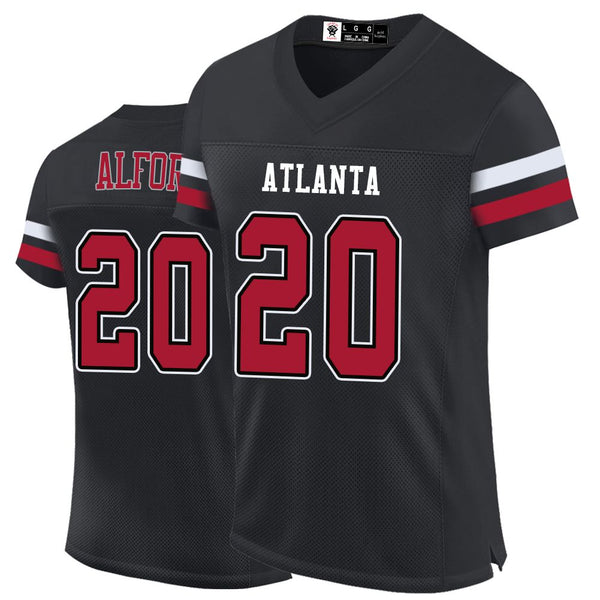 Kopkoc Atlanta Black 20 A Football Stitched Jerseys