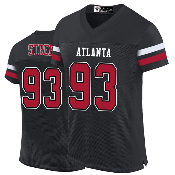 Kopkoc Atlanta Black 93 S Football Stitched Jerseys