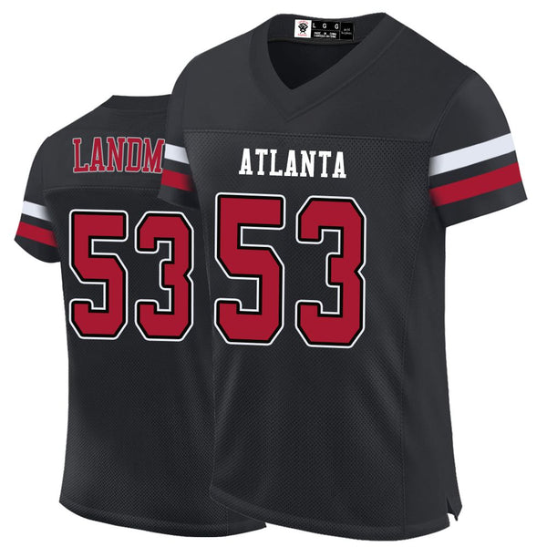 Kopkoc Atlanta Black 53 L Football Stitched Jerseys