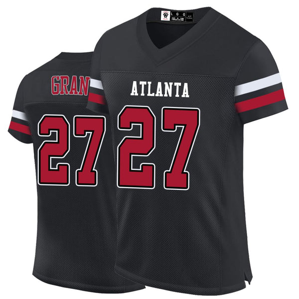 Kopkoc Atlanta Black 27 G Football Stitched Jerseys