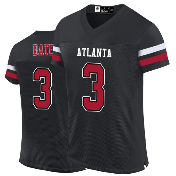 Kopkoc Atlanta Black 3 B Football Stitched Jerseys