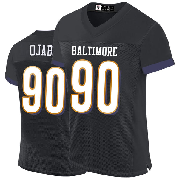 Kopkoc Baltimore Black 90 O Football Stitched Jerseys