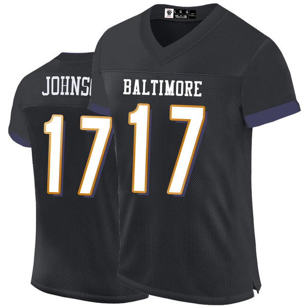 Kopkoc Baltimore Black 17 J Football Stitched Jerseys