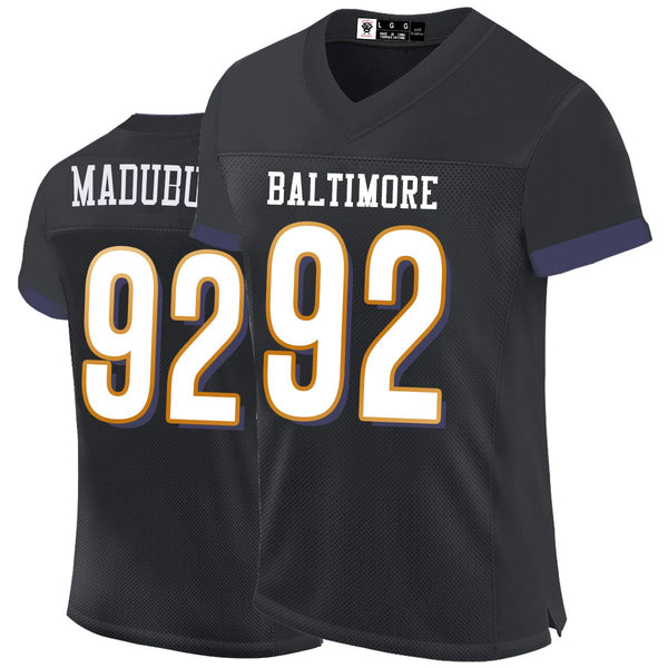 Kopkoc Baltimore Black 92 M Football Stitched Jerseys