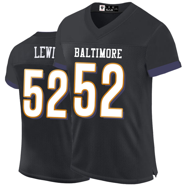 Kopkoc Baltimore Black 52 L Football Stitched Jerseys