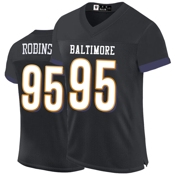 Kopkoc Baltimore Black 95 R Football Stitched Jerseys