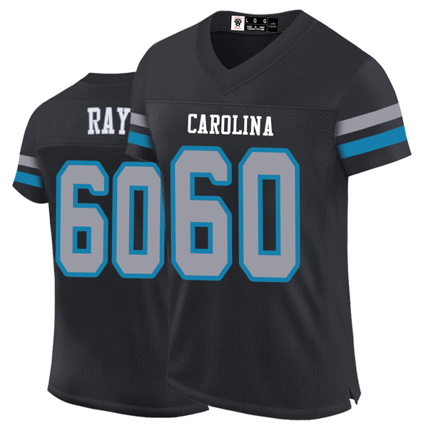 Kopkoc Carolina Black 60 R Football Stitched Jerseys