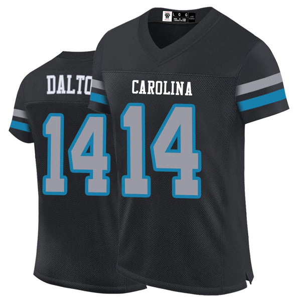 Kopkoc Carolina Black 14 D Football Stitched Jerseys