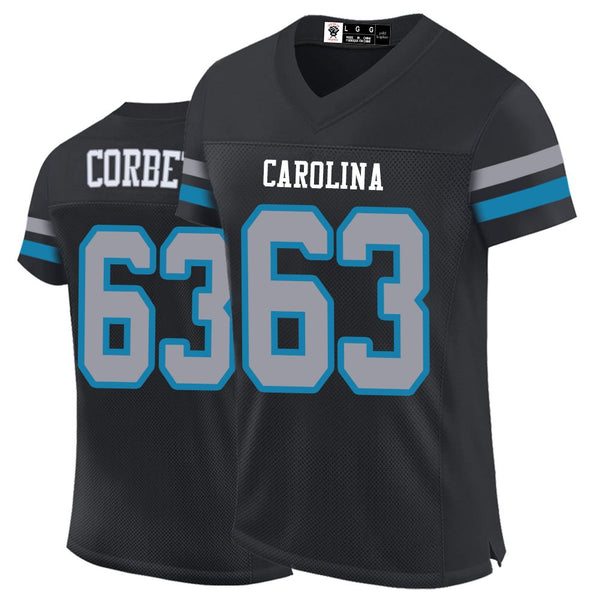 Kopkoc Carolina Black 63 C Football Stitched Jerseys