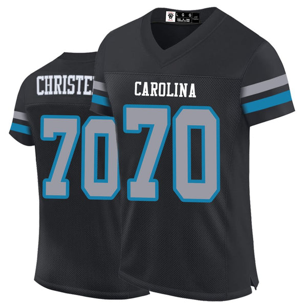 Kopkoc Carolina Black 70 C Football Stitched Jerseys