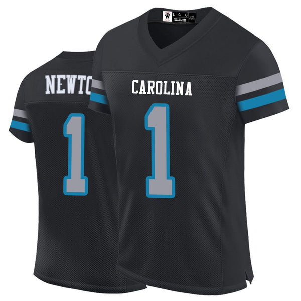 Kopkoc Carolina Black 1 N Football Stitched Jerseys