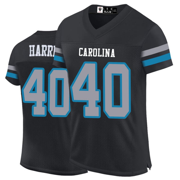 Kopkoc Carolina Black 40 H Football Stitched Jerseys