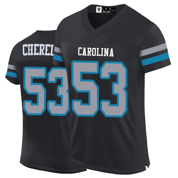 Kopkoc Carolina Black 53 C Football Stitched Jerseys