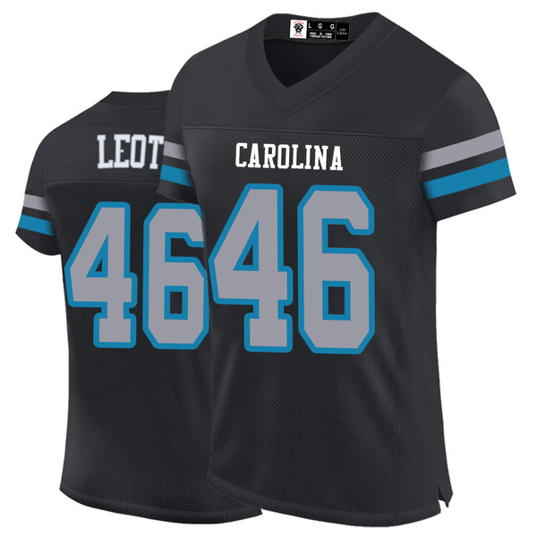 Kopkoc Carolina Black 46 L Football Stitched Jerseys