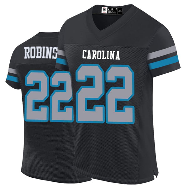 Kopkoc Carolina Black 22 R Football Stitched Jerseys