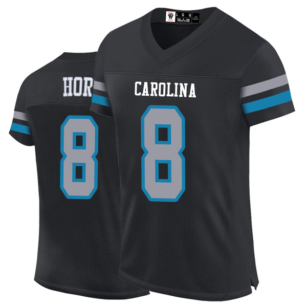 Kopkoc Carolina Black 8 H Football Stitched Jerseys