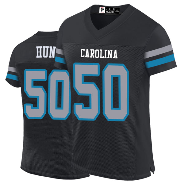 Kopkoc Carolina Black 50 H Football Stitched Jerseys