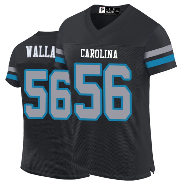 Kopkoc Carolina Black 56 W Football Stitched Jerseys