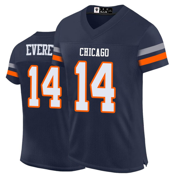 Kopkoc Chicago Navy 14 E Football Stitched Jerseys