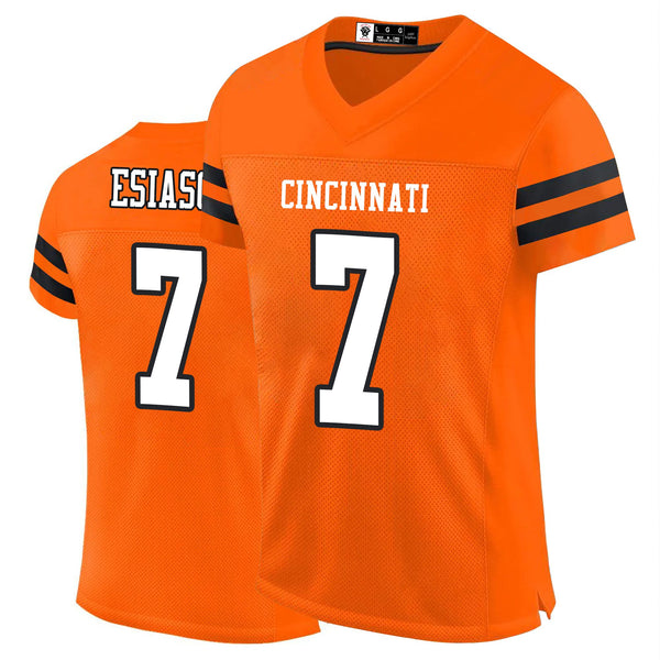 Kopkoc Cincinnati Orange 7 E Football Stitched Jerseys