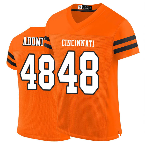 Kopkoc Cincinnati Orange 48 A Football Stitched Jerseys