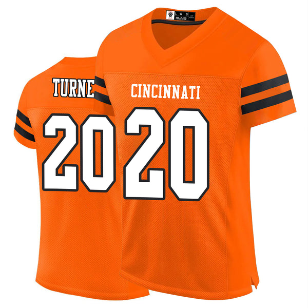 Kopkoc Cincinnati Orange 20 T Football Stitched Jerseys