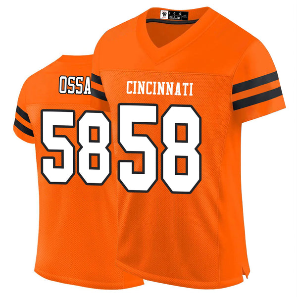 Kopkoc Cincinnati Orange 58 O Football Stitched Jerseys