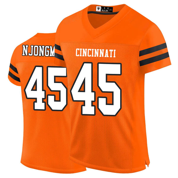 Kopkoc Cincinnati Orange 45 N Football Stitched Jerseys