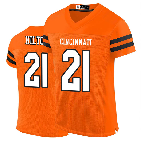 Kopkoc Cincinnati Orange 21 H Football Stitched Jerseys