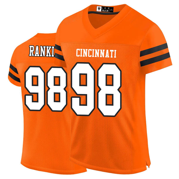 Kopkoc Cincinnati Orange 98 R Football Stitched Jerseys