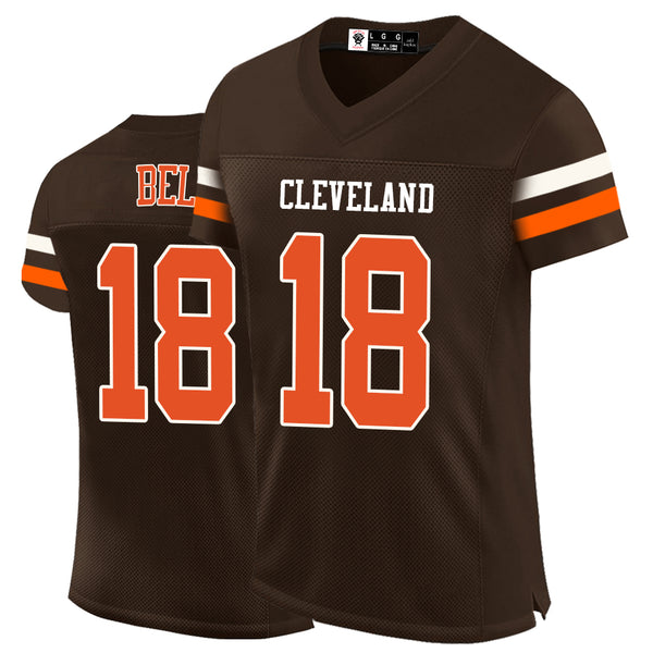 Kopkoc Cleveland Brown 18 B Football Stitched Jerseys