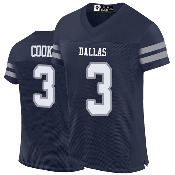 Kopkoc Dallas Navy 3 C Football Stitched Jerseys