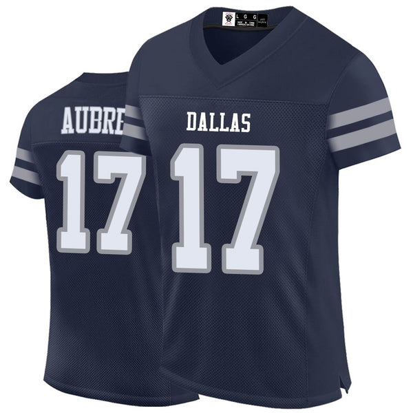 Kopkoc Dallas Navy 17 A Football Stitched Jerseys