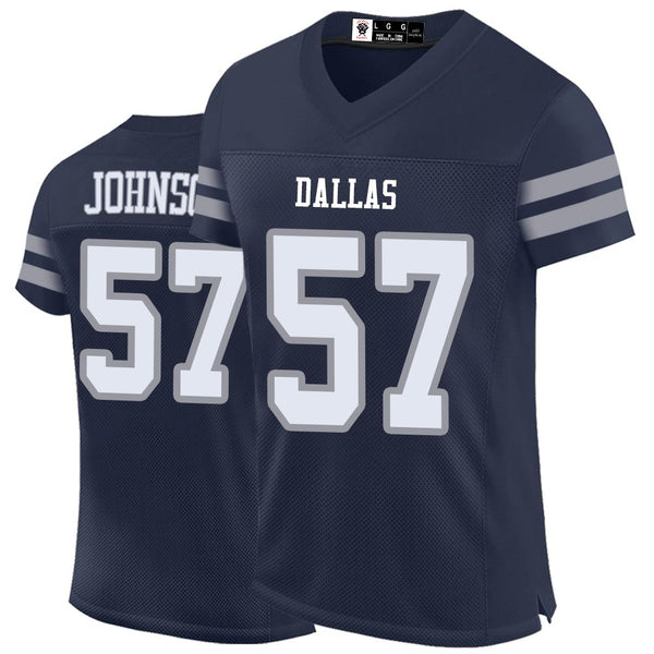 Kopkoc Dallas Navy 57 J Football Stitched Jerseys