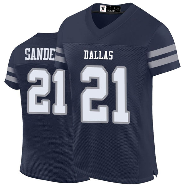 Kopkoc Dallas Navy 21 S Football Stitched Jerseys