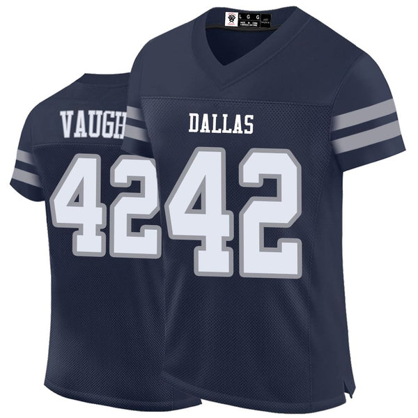 Kopkoc Dallas Navy 42 V Football Stitched Jerseys