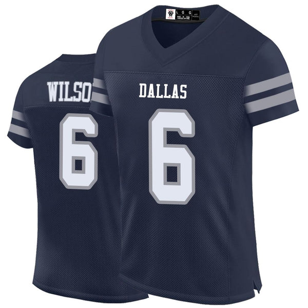 Kopkoc Dallas Navy 6 W Football Stitched Jerseys