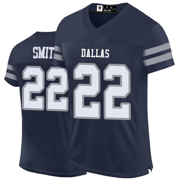 Kopkoc Dallas Navy 22 S Football Stitched Jerseys